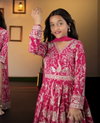 Oc 206 Heavy Faux Georgette With Embroidery Sequence Work Kids Wear Suppliers In India